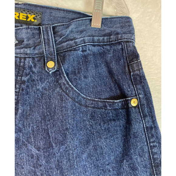 Avirex Dark Wash Blue Denim Mens Size 36x7 *READ* - Picture 9 of 12